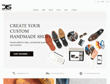 Tablet Screenshot of designitalianshoes.com